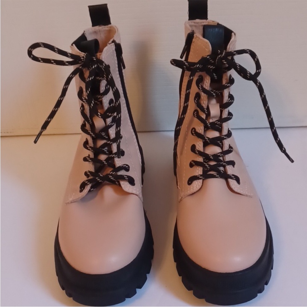 Zara Classic Pink Combat Boots